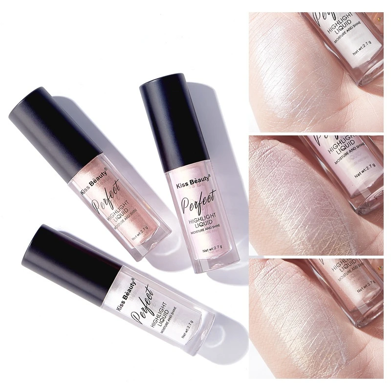 

High Gloss Silkworm Brightening Foundation Concealer Moisture Shine Lasting Highlight Liquid Makeup Cosmetics 3.5g