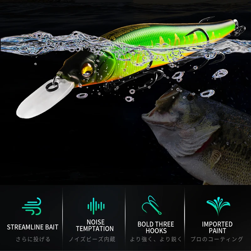 Приманка рыболовная в форме рыбки 110 мм 14 г|crank bait|fishing lurea lure |