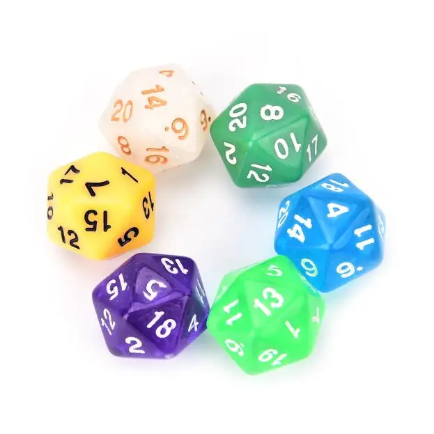 10 шт./лот Подземелья и Драконы D& D кубики настольные игры 20 сторонние кости 20 Лицо игра DND D20 кости GYH