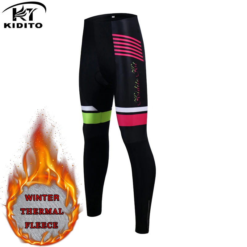 Профессиональные женские зимние велосипедные брюки kiditgend противоударные теплые