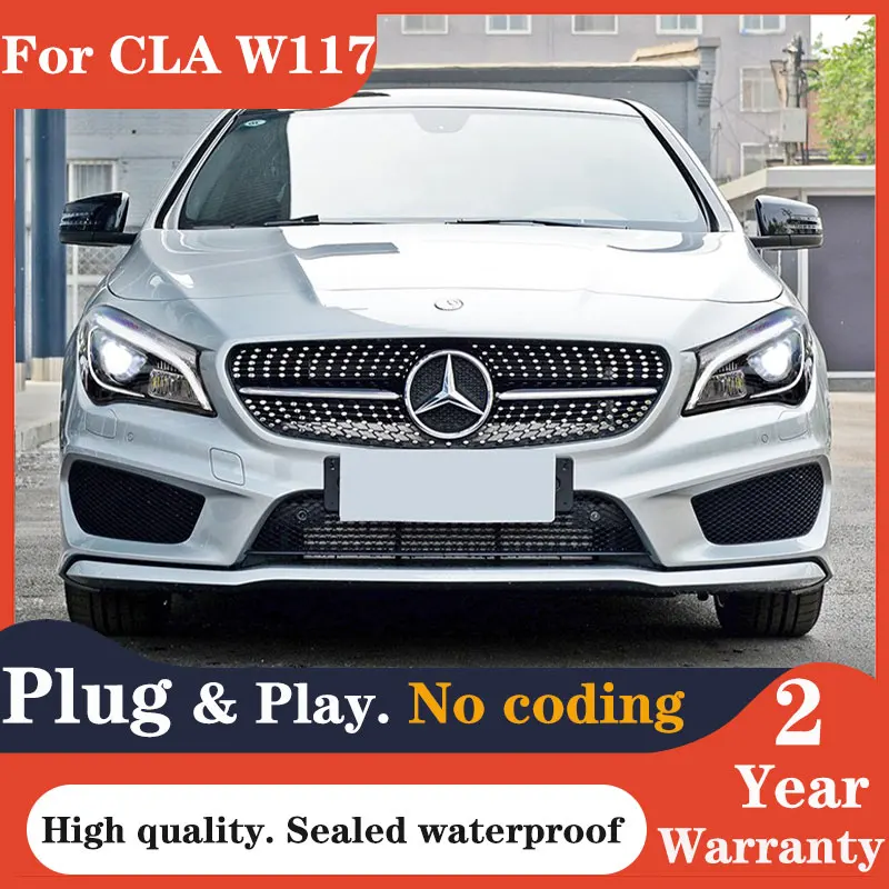 

Автостайлинг для Benz CLA W117 2014-2018 CLA180 CLA220 CLA200 CLA260 передняя лампа светодиодный ная фара двойной проектор