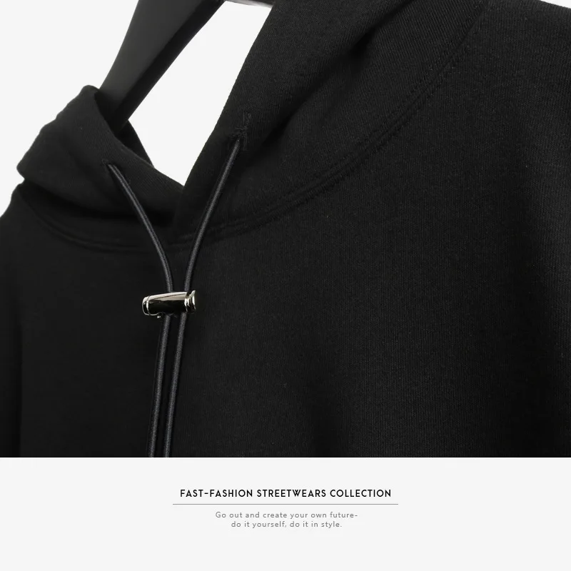 Мужская хлопковая толстовка с капюшоном Свитшот оверсайз принтом в стиле ретро