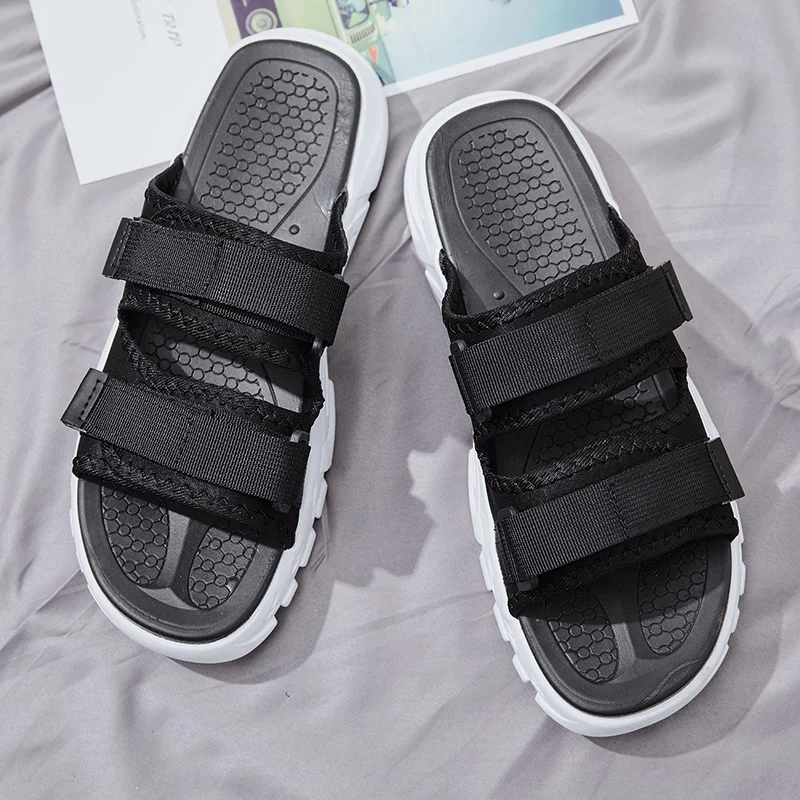 

Slide Sandals Men Men's Rubber Sandals Men Sport Roman Mens Outdoor For Shoes Slippers Sports Fashion Slides Trekking 2020