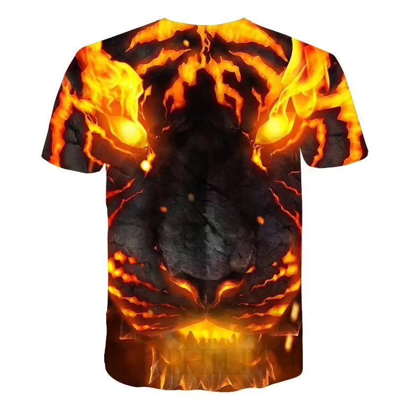 

Men's T-shirt Luminous Deer Animal 3D Printing T-shirt High Quality Short Sleeve Harajuku Casual T-shirt XXS -6 Xl