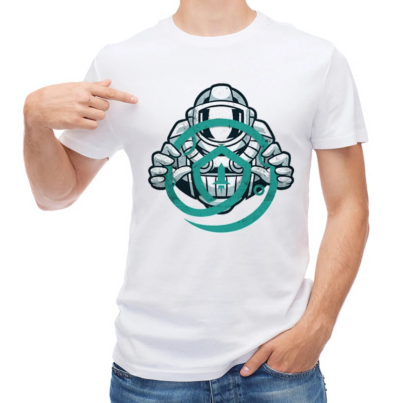 

TEEHUB Funny Safemoon Men T Shirt Astronaut Crypto Printed Boy T-shirt Short Sleeve Casual Tops Fashion Tees
