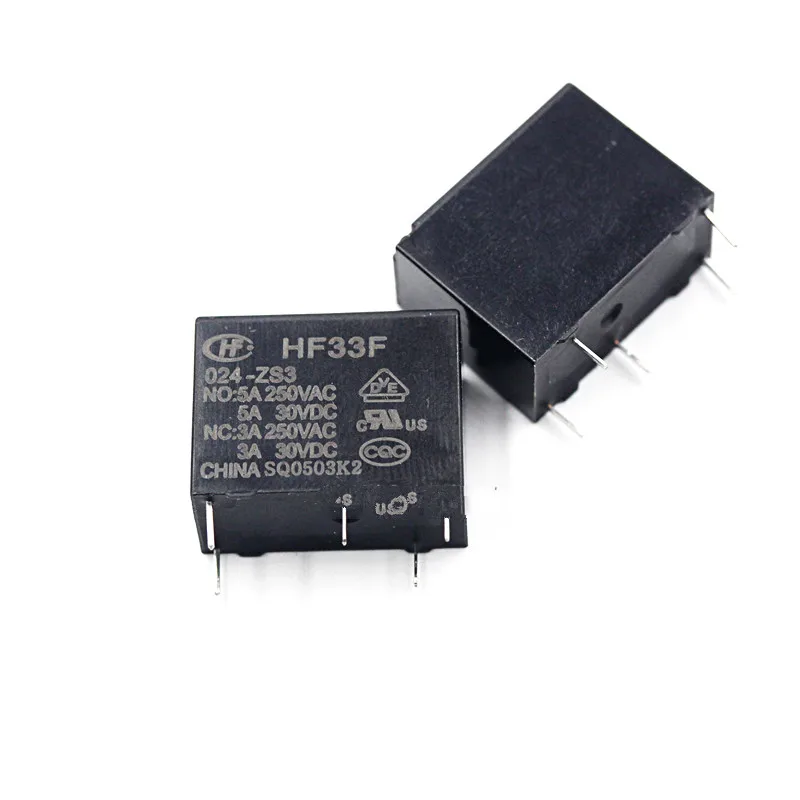 5 шт. Jzc-33f 005 012024-hs3 zs3 реле 5v12v224v 4-контактный 5-контактный 5A hf33f | Обустройство дома