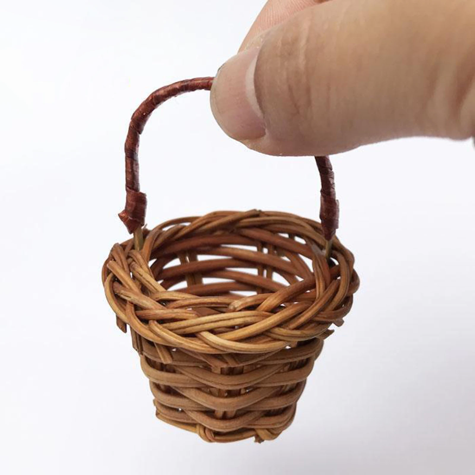 1/6 кукольный домик ручной работы DIY аксессуары мини ротанговая корзина