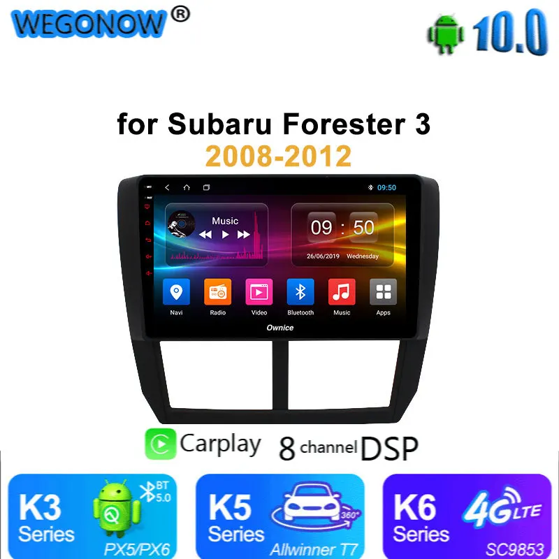 Ownice 360 Panorama Android10 Автомобильный DVD Радио GPS Navi плеер carplay 4G LTE DSP для Subaru Forester 3 XV WRX 2008