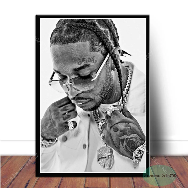 Постер ZT64 с изображением поп-дым рэпера музыки певицы звезды картина маслом