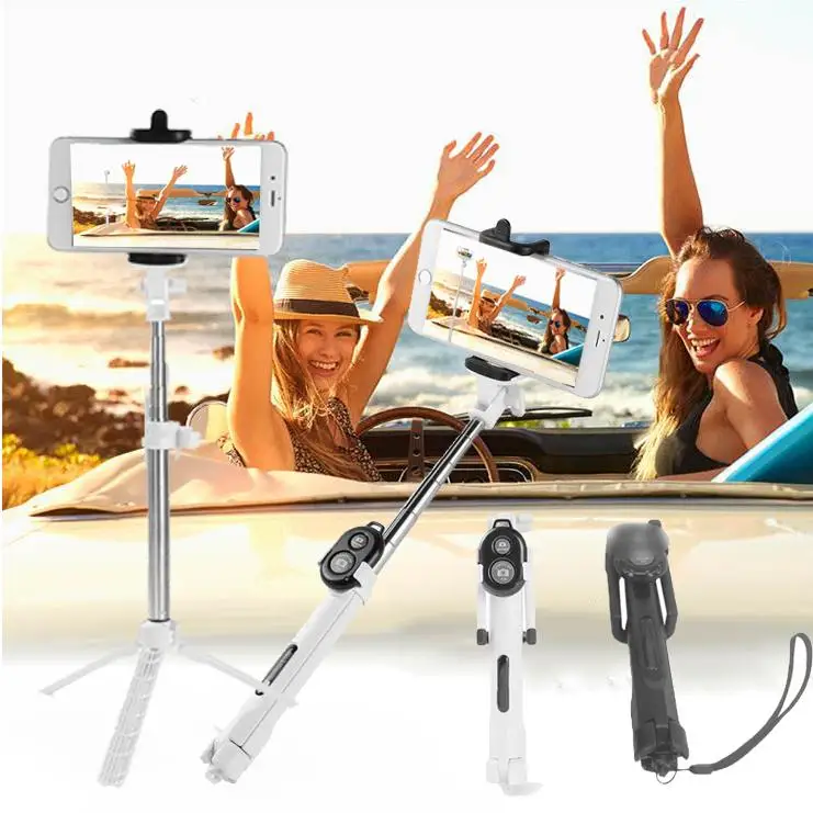 Селфи палка штатив тренога контроллер Bluetooth для телефона расширяемое быстрое