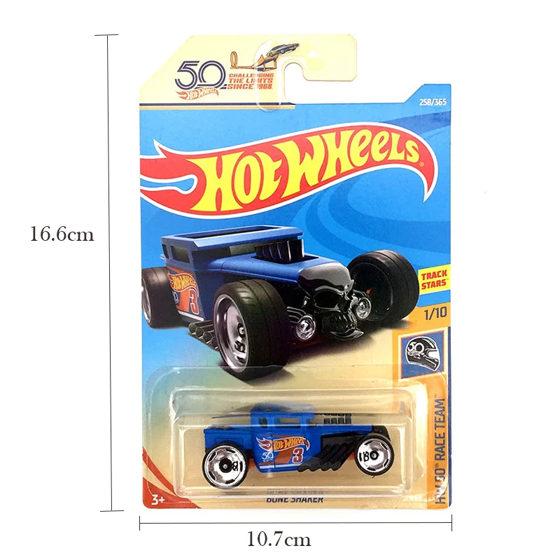 Оригинальная лимитированная Коллекционная модель автомобиля Hot Wheels 1:64, 50-я годовщина Rambogini Honda Ford, металлические игрушки для мальчиков