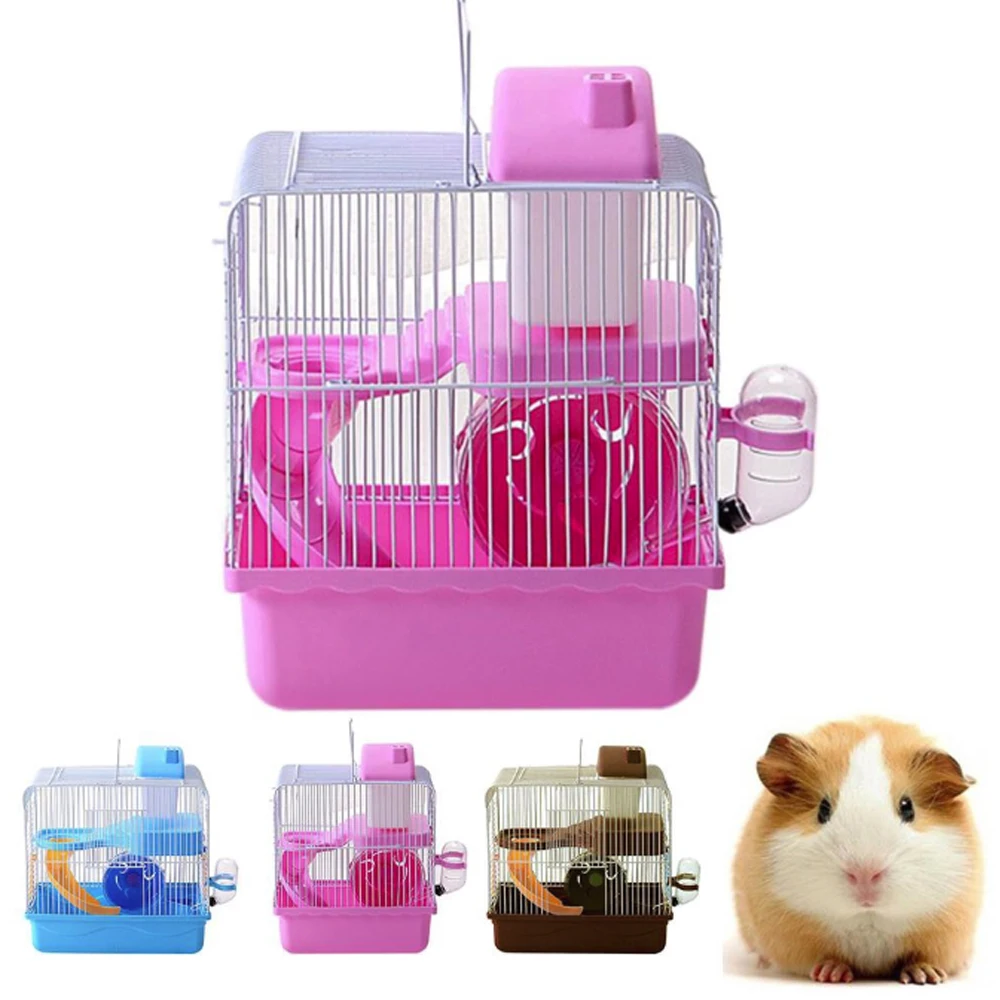 

Storey Hamster Cage Rat Cage Mouse Home Houses Portable Luxurious 2 Floors 3 Color Storage Outdoor Ferret Carrier