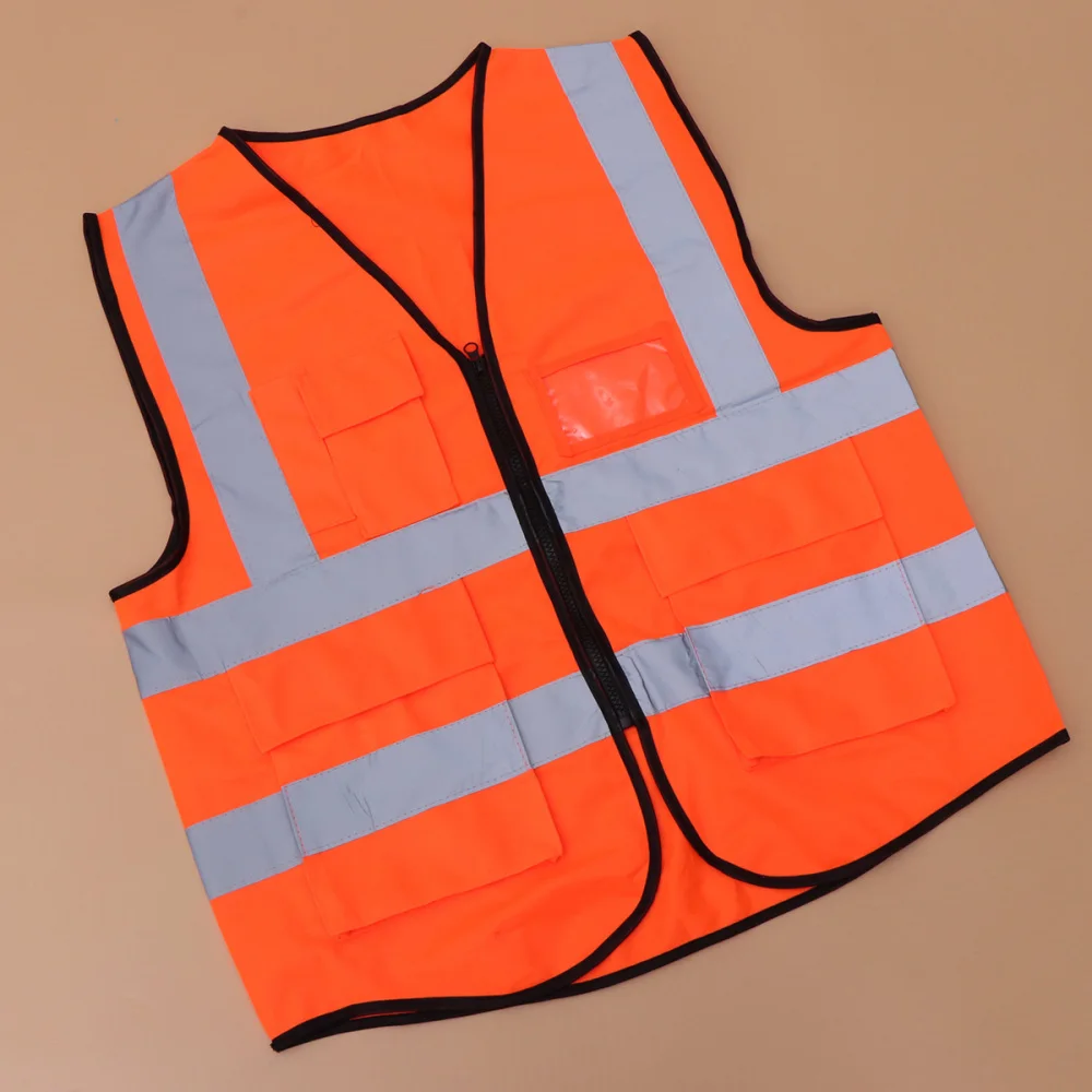 

High Visibility Cycling Riding Vest Multi-pocket Reflective Safety Vest for Outdoor Construction Work Safety Road Traffic Sanita