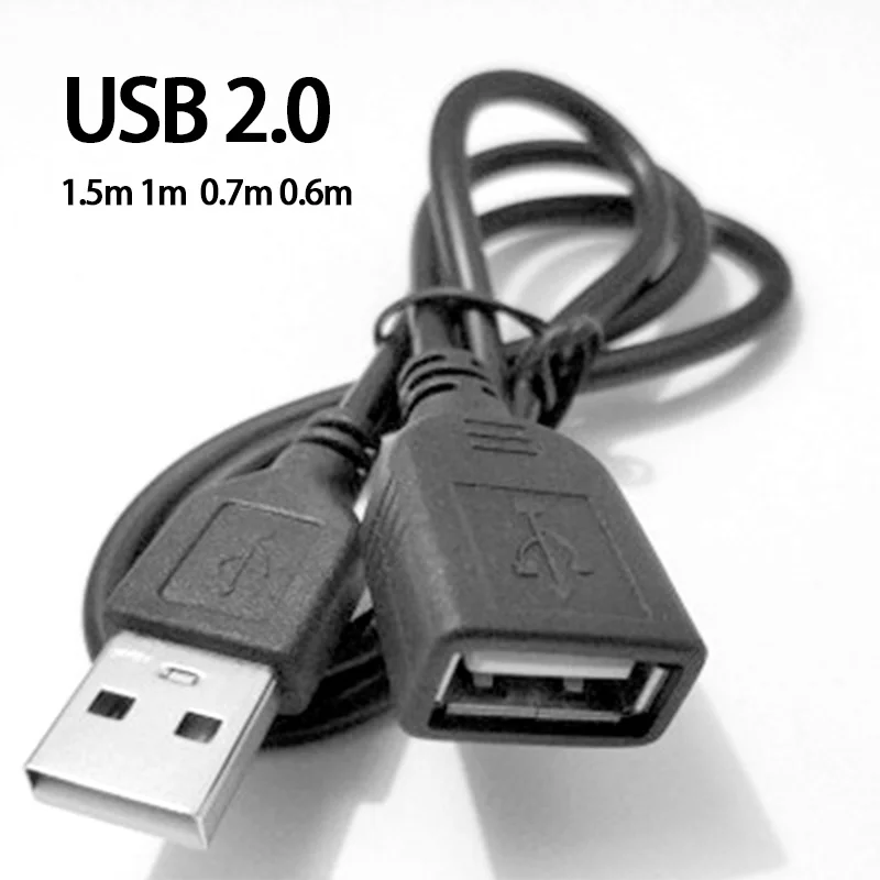 Кабель удлинитель USB 1 5 Папа мама 0 7/1/0 6/2 м|Кабели передачи данных| |