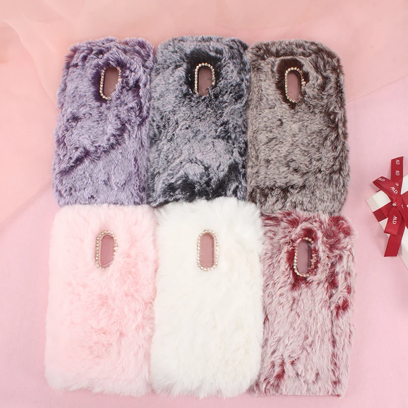 Мягкий пушистый чехол сделай сам с длинными волосами красивый стильный защитный