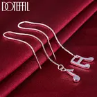 Женские серьги-подвески DOTEFFIL из стерлингового серебра 925 пробы с музыкальными нотами, модные свадебные вечерние серьги