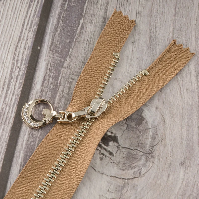 Camel GT Meetee, 3 шт., 11-25 см, 3#, металлическая молния, закрытый конец, золото, серебро, зуб, луна, тяга, молния, замок, сделай сам, сумка, одежда, Швейные аксессуары, ZA005 - Цвет: Camel GT