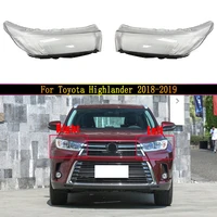 for toyota highlander 2018 2019 headlights cover headlights shell transparent cover lampshdade headlamp shell lens