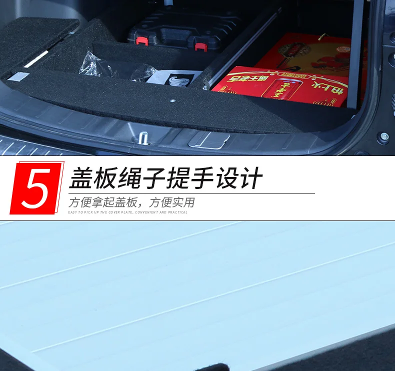 2013- подходит для Mitsubishi Outlander, автомобильные аксессуары, коробка для хранения багажника, перегородка, отсек для хранения, Волшебная коробка