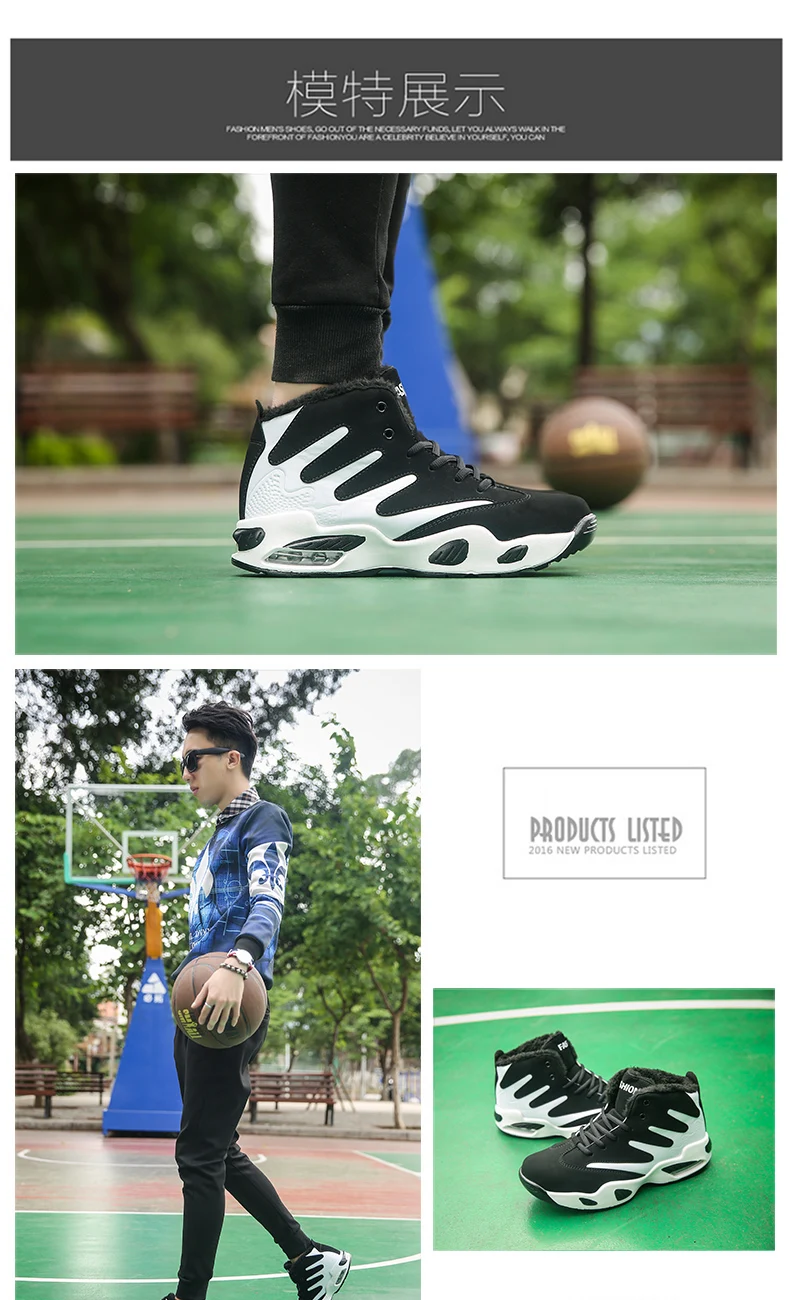 Shoes Men Sneakers Plush Warm Snow Boots Men Boots Fashion Hip Hop Shoes Men Sneakers Casual Shoes tenis masculino adulto AODLEE