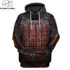 Модная мужская Толстовка для косплея с капюшоном The Last Samurai armor, толстовка с 3D принтом в стиле Харадзюку, Повседневный пуловер унисекс, Мужская толстовка KJ078
