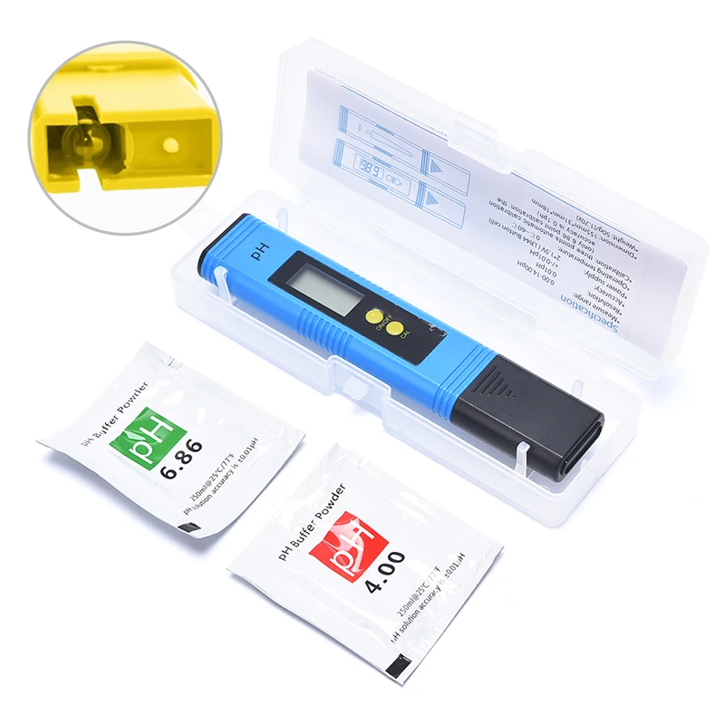 

0.01 Digital PH Meter Tester Pocket Size PH Tester Large LCD Display / for Water Quality, Food, Aquarium, Pool Hydroponics
