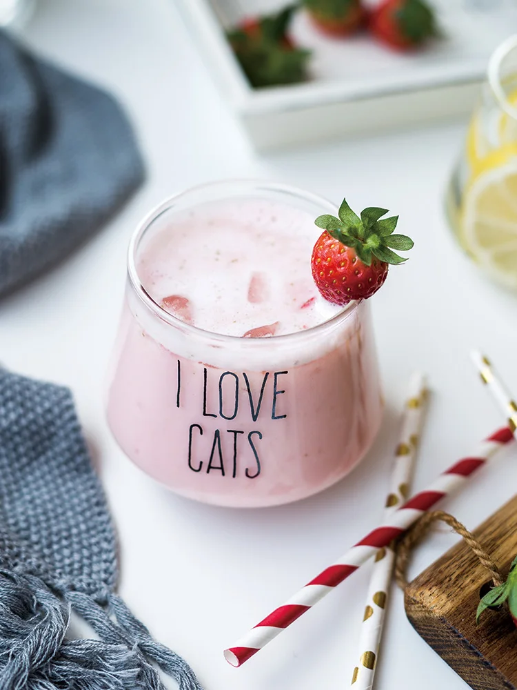 Скандинавская стеклянная чашка для питья прозрачная элегантная пивная кружка