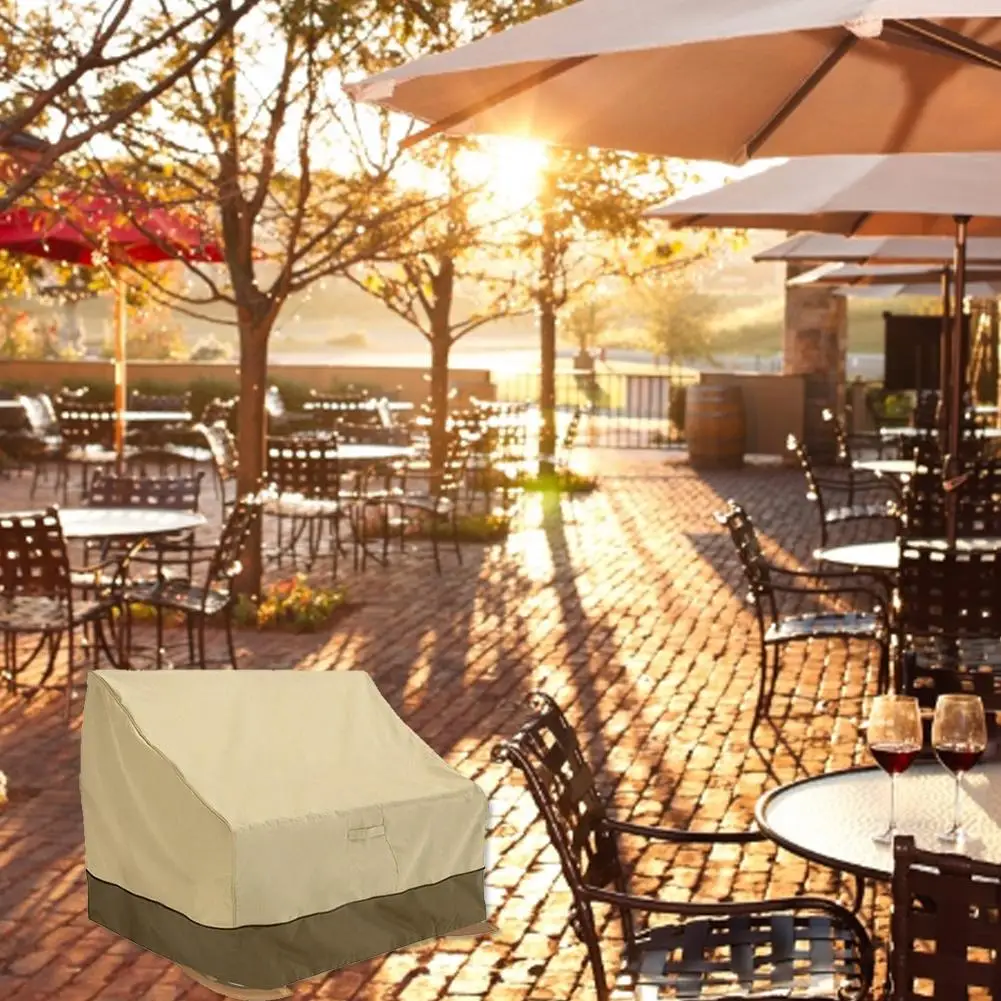

Double Rocking Chair Cover High-grade 420D Anti-dirty Anti-grey Garden Furniture Stool Cover Classic Accessories