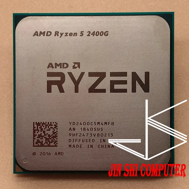 Процессор AMD Ryzen 5 2400G R5 3 6 ГГц четырехъядерный Восьмиядерный процессор 65 Вт Гнездо