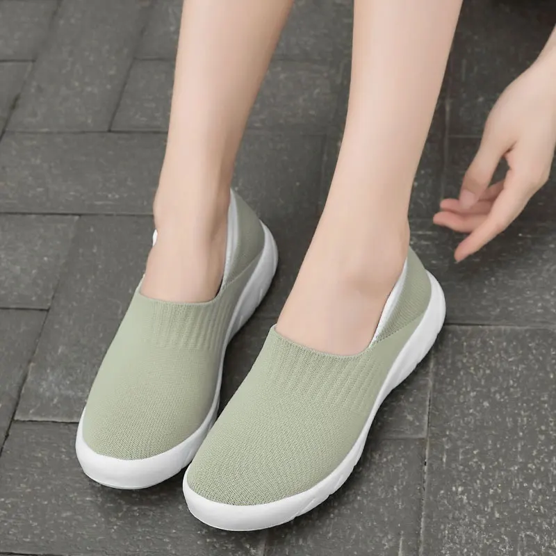 

MWY Flats Shoes Women Soft Lightweight Socks Sneakers Zapatillas De Mujer Casual Outdoor Walking Shoes Trainers Women Loafers