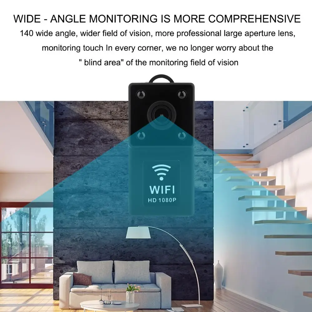 Миниатюрная беспроводная Wi Fi камера Z18 с аккумулятором HD1080P Удаленная IP для