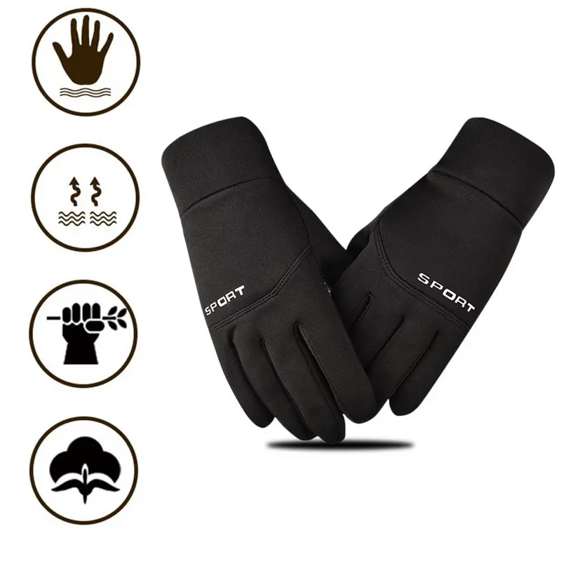 

Winter Men Gloves Anti Slip Windproof Windstopers Snowboard Gloves Touch Screen Warm Breathable Male Motorcycle Riding Gloves #