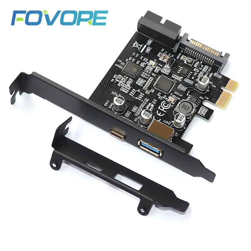 Плата расширения USB плата PCIE Sata/PCIE адаптер USB3 3 1 PCI E C 2.4A компьютерные карты