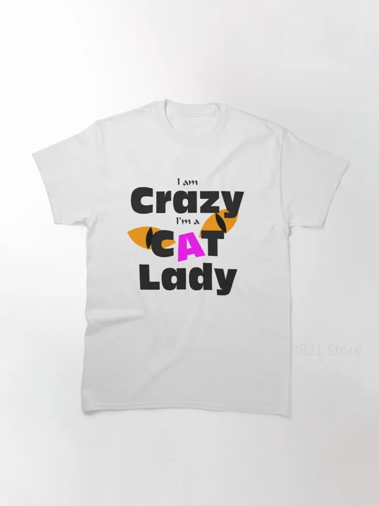 

Классическая женская футболка Crazy CAT