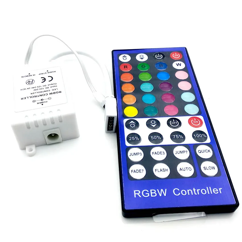 40Key RGB белый RGBW Пульт дистанционного управления DC 12 В 24 В ИК-лента с диммером RGB светодиодный контроллер RGBW RGBWW Светодиодная лента управления Лер