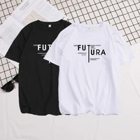 mens short sleeve t shirt 2020 new round neck loose clothes summer trend cotton white top large size t shirt mens wear