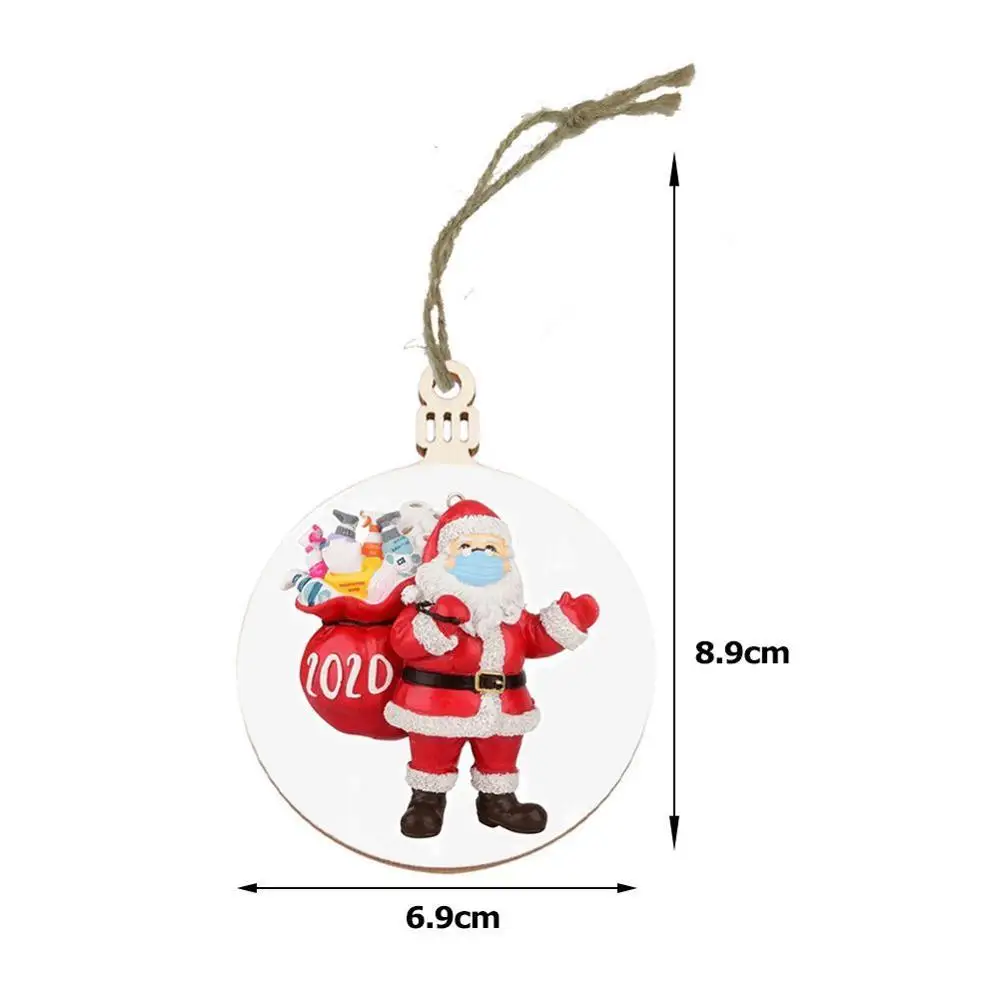 

Santa Wooden Hearts Christmas Tree Decoration Gift Decoration Supplies Tags Christmas Handmade T4N8