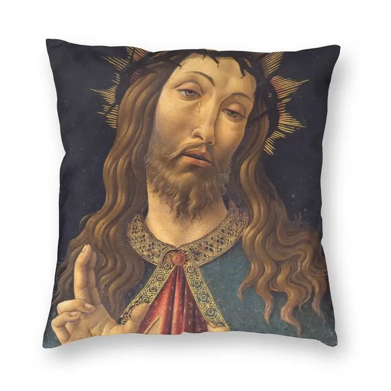 

Современная наволочка с изображением Иисуса Христа для подушки Sandro Botticelli, украшение для спальни, наволочка для дивана с изображением италь...