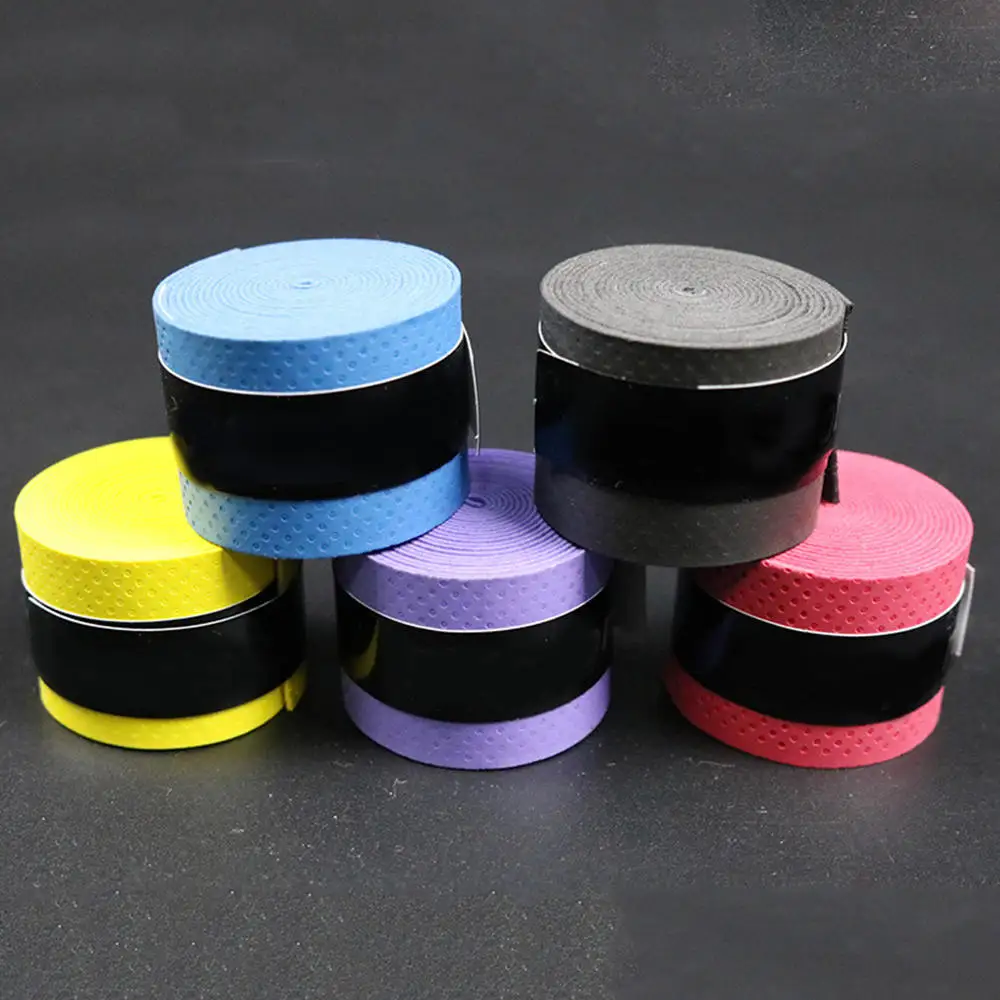 

10pcs Absorb Sweat Stretchy Antiskid Badminton Tennis Squash Racquet Band Grip Antiskid Belt New