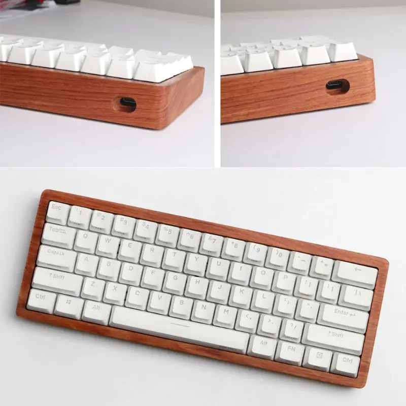 

Solid Wooden Case Customized Shell Base Rosewood Walnut Wood For ANNE PRO2 Mecha W8ED