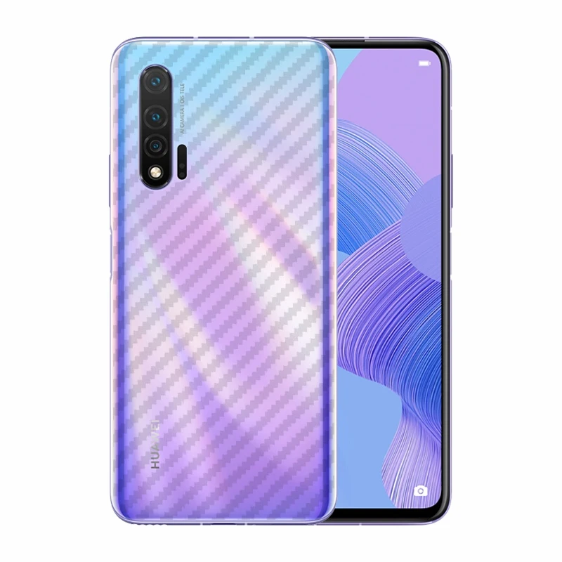 2 упаковки полупрозрачного углеродного волокна шаблон Дизайн Наклейка задняя