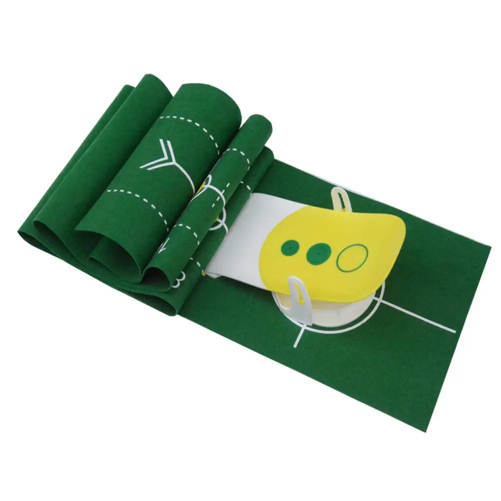 Mini Indoor Golf Practice Blanket Putting Rod Pushing Training Short Grass Design Mat | Спорт и развлечения