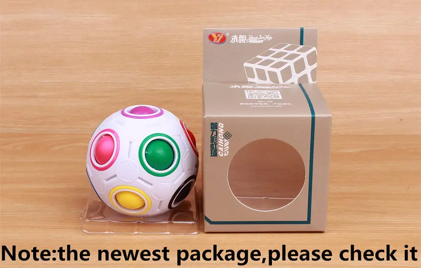 Игрушка YongJun YJ Rainbow Wisdom Balls Football Magic Cube для детей подарки игрушка для обучения головоломки Cubo Magico обучение.