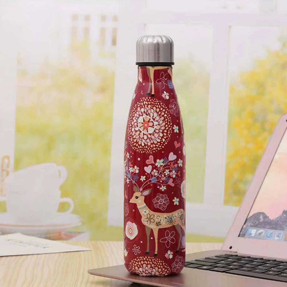 Термос из нержавеющей стали 500 мл портативные бутылки для воды|Вакуумные фляги и