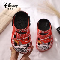 2021 new cartoon baby boy sandals disney car childrens hole shoes mickey mouse non slip girls baotou slippers
