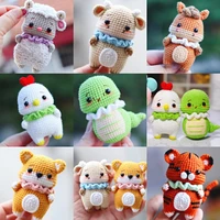 non finished yarn art chinese zodiac knitting animals diy package weave craft poked set handcraft kit for needle material pack