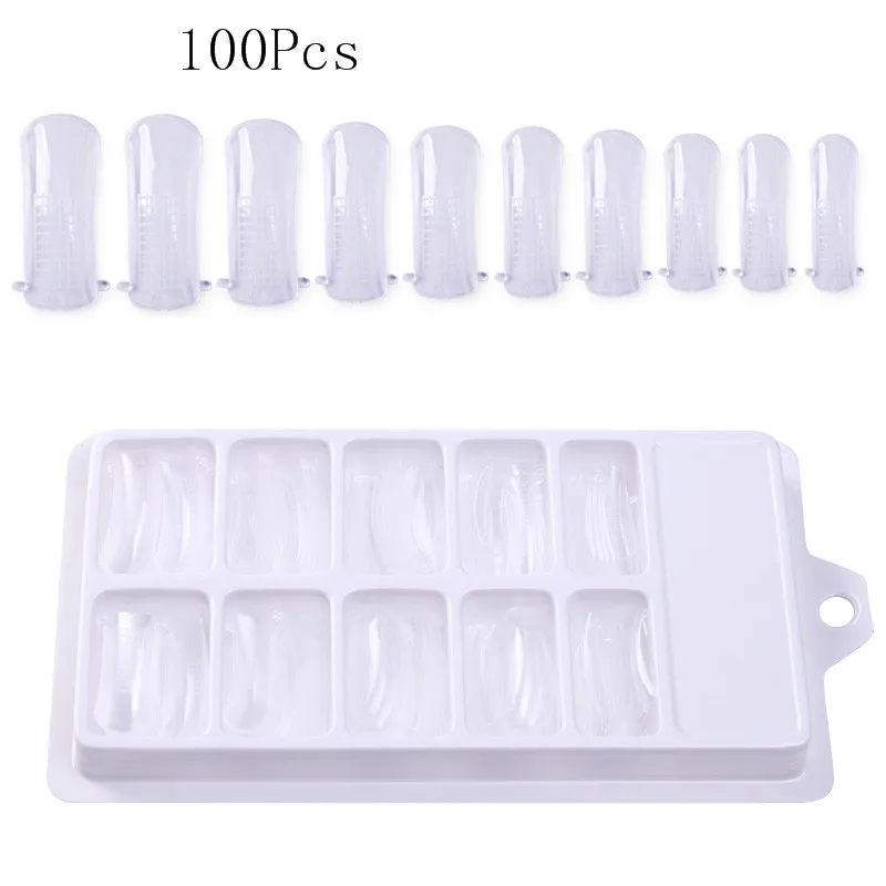 100Pcs False Tips UR SUGAR 15 мл Блестящий Блеск поли Удлинительный УФ-гель лак голографические блестки строительный УФ-гель палец удлиннение ногтей искусство Лак для ногтей - Цвет: 100Pcs False Tips