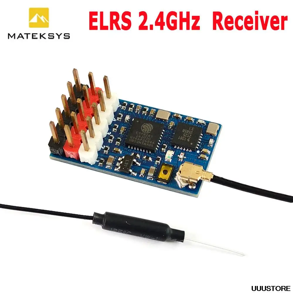 

Matek Mateksys ELRS-R24-P ELRS 2.4GHz Receiver ExpressLRS CRSF for RC FPV Racing Freestyle Nano Micro Mini Long Range Drone