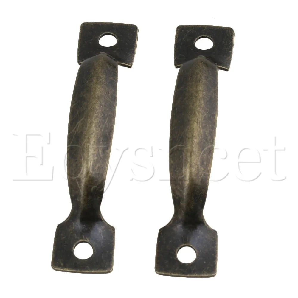 20 x шкатулка для ювелирных изделий дверной ящик мини изогнутая ручка бронзовая