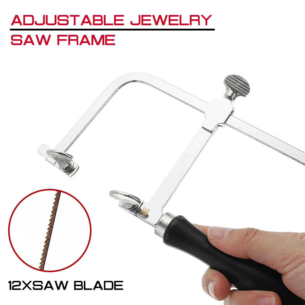 12 шт. пильное полотно + регулировочного кольца ювелирные изделия Пильная рама 18 5x8